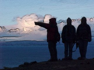 Sunset over Lake Titicaca