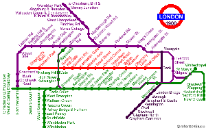 Tube map, c.1900